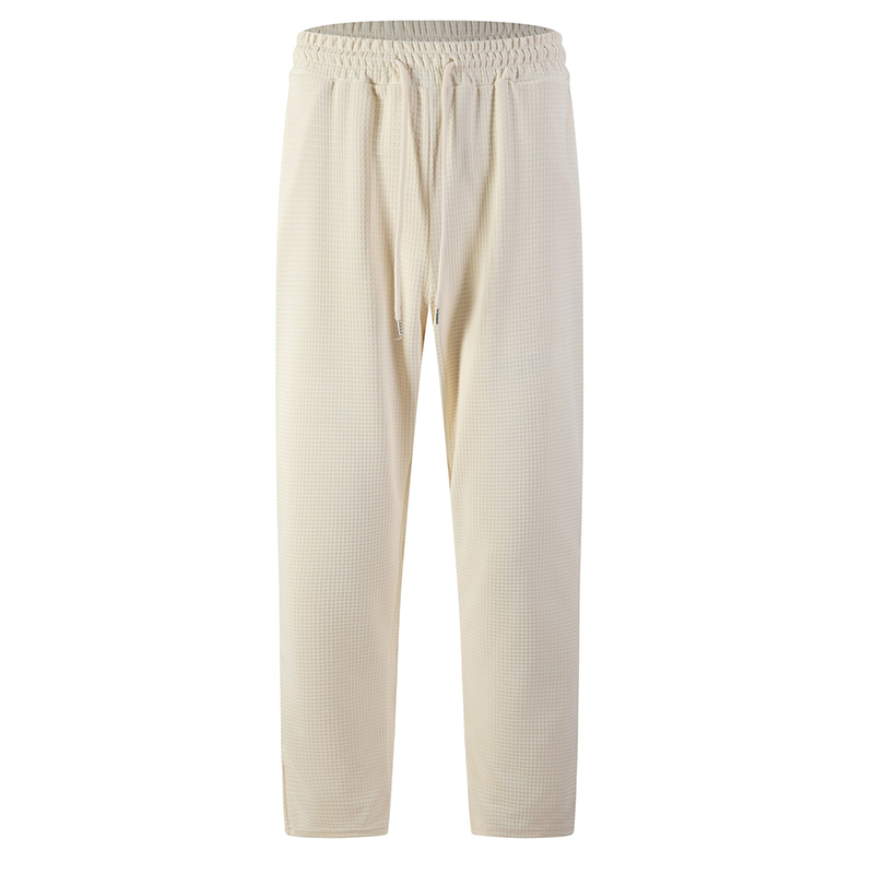 📢📢 50% OFF!!! 🎉✨ Men's Waffle-Knit Casual Pants with Drawstring