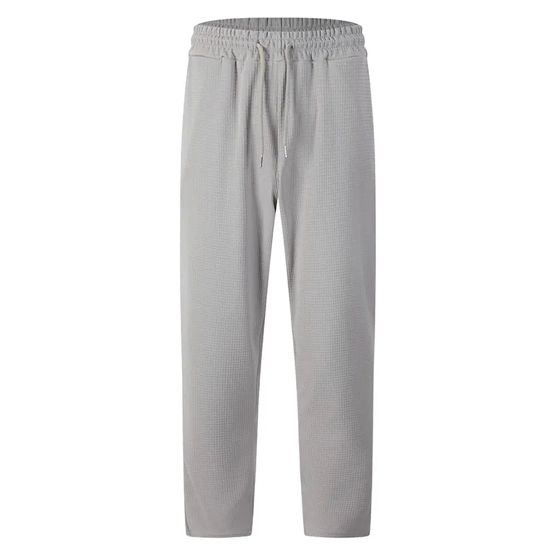 📢📢 50% OFF!!! 🎉✨ Men's Waffle-Knit Casual Pants with Drawstring